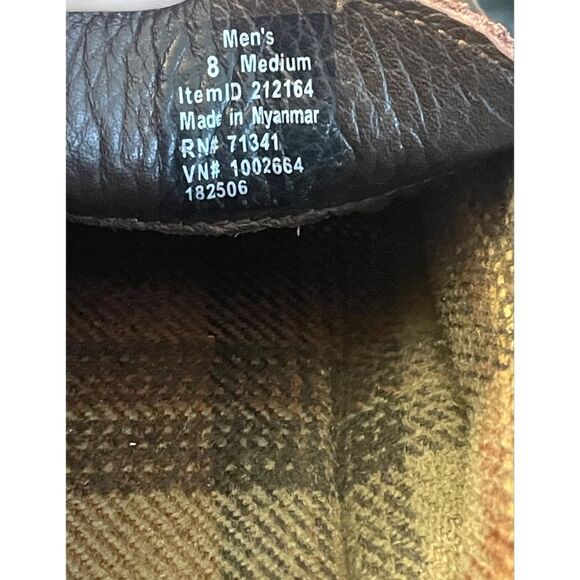 LL Bean Pebble Leather Moccasin Slip-On Loafer Driving Shoes Mens Size 8 - Picture 8 of 11